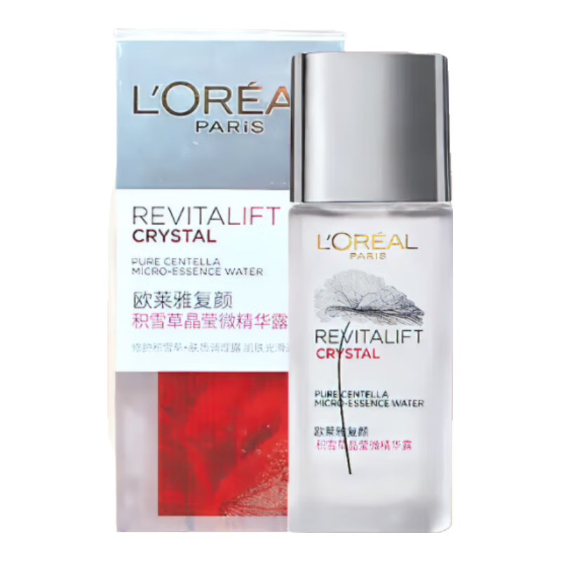 28日0點：LOREAL PARIS 歐萊雅復顏積雪草晶瑩微精華露65ml 保濕抗皺緊致爽膚水