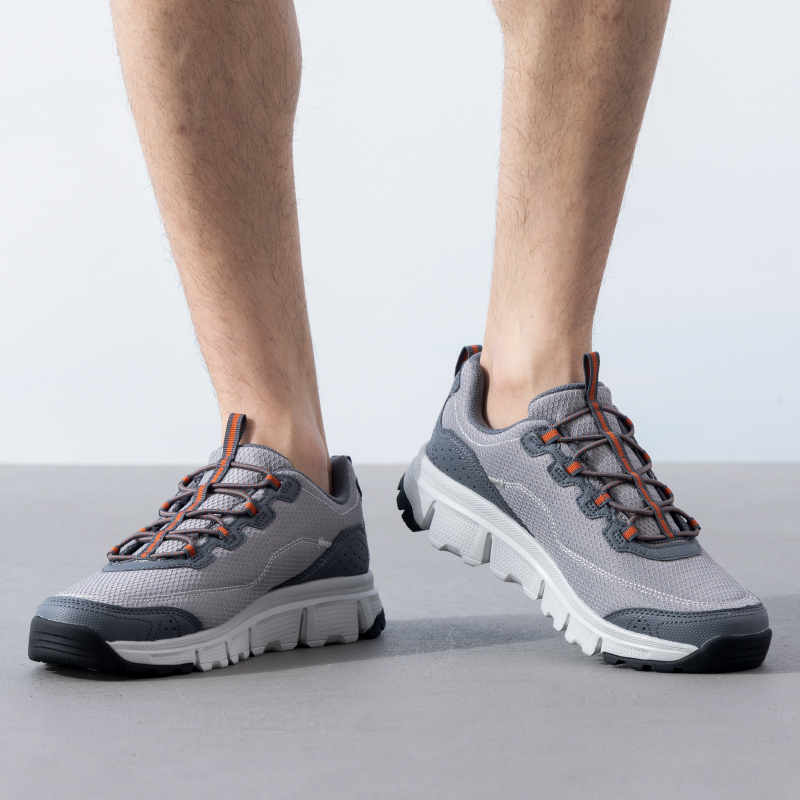 88VIP會員：SKECHERS 斯凱奇 男鞋戶外徒步鞋露營鞋透氣耐磨抓地運動休閑鞋