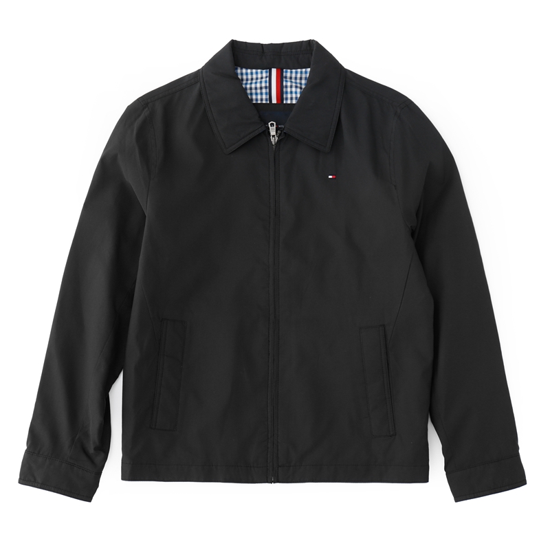 88VIP會(huì)員：TOMMY HILFIGER 男士翻領(lǐng)薄款?yuàn)A克外套