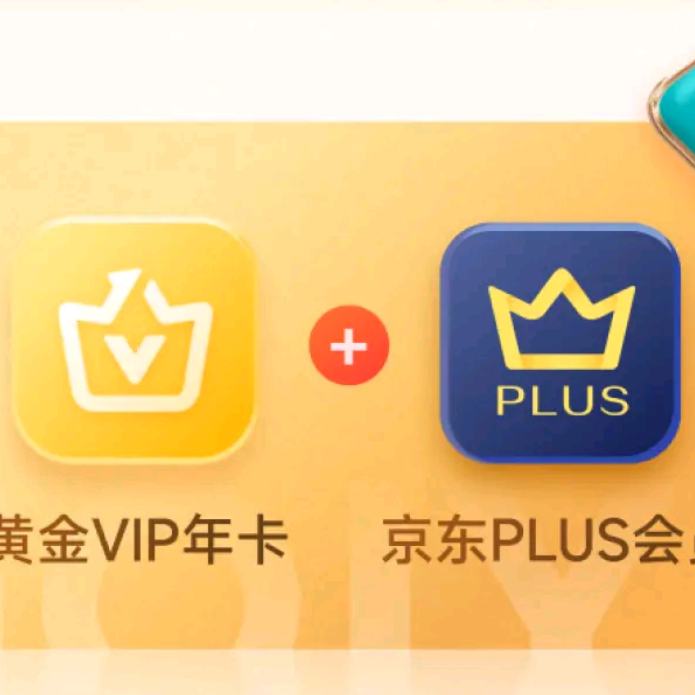 愛奇藝黃金VIP會員年卡加京東PLUS會員年卡