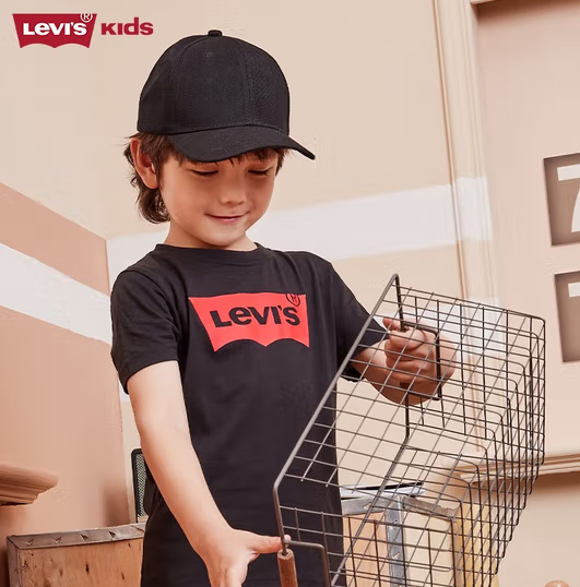 Levi's 李維斯 兒童100%純棉短袖T恤（110~160碼）