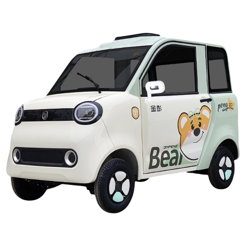 金彭 布丁青春版電動低速四輪車2開門老年代步女性家用電動汽車 60V58A鉛酸1000W把式不變檔
