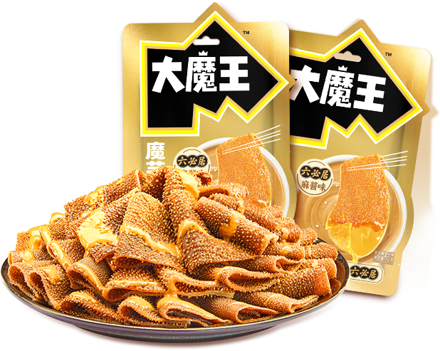 【林一代言】鹽津鋪子大魔王魔芋素毛肚火鍋六必居麻醬味辣爽解饞55包
