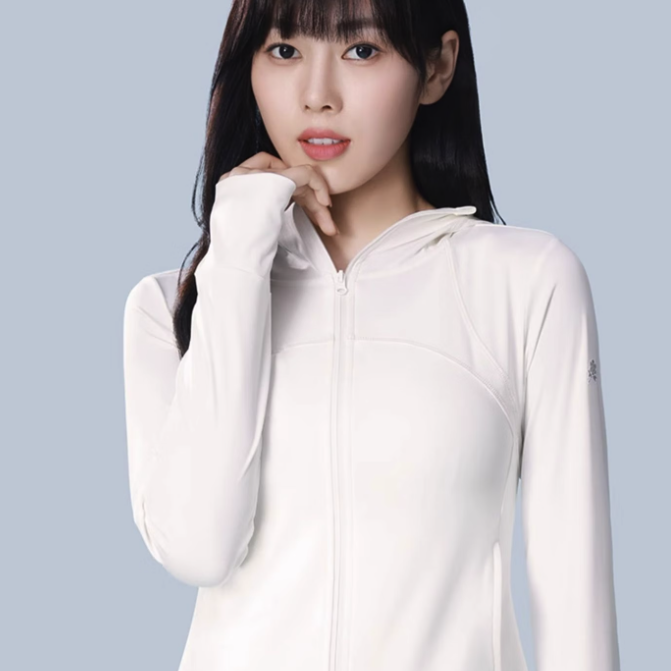 駱駝 顯瘦收腰速干防曬服外套 雪皎白，A24BAEO190 L