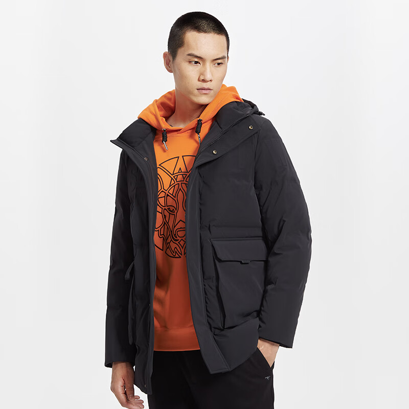 七匹狼 清倉(cāng)神車！商務(wù)休閑連帽羽絨服
