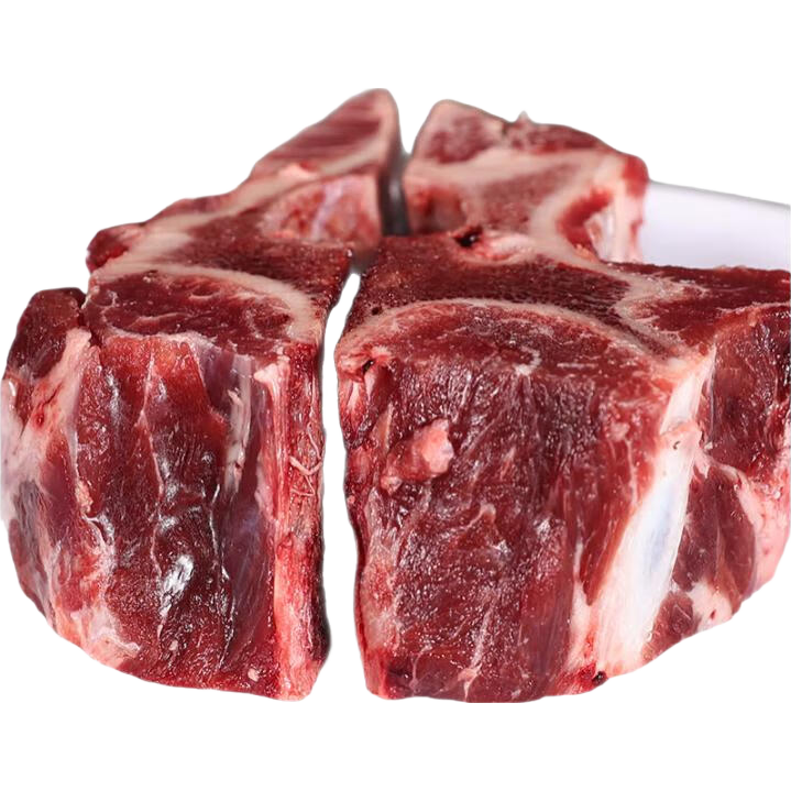 京東超市海外直采進口原切帶肉牛骨2斤 燉煮牛頸骨牛脊骨牛肉湯骨