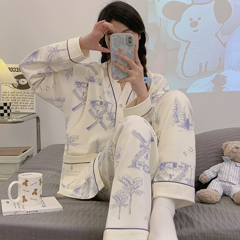 安娜媽咪純棉產(chǎn)婦哺乳期月子服月子裙合集