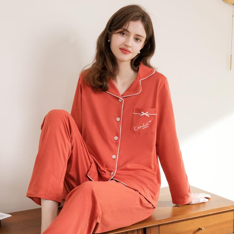 FENTENG 芬騰 純色保暖女士長(zhǎng)袖家居服套裝 J982331211001