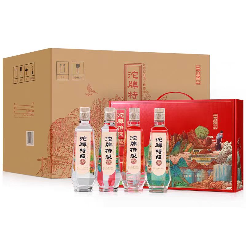 沱牌舍得 沱牌四季禮盒 50%vol 濃香型白酒 480ml*4瓶