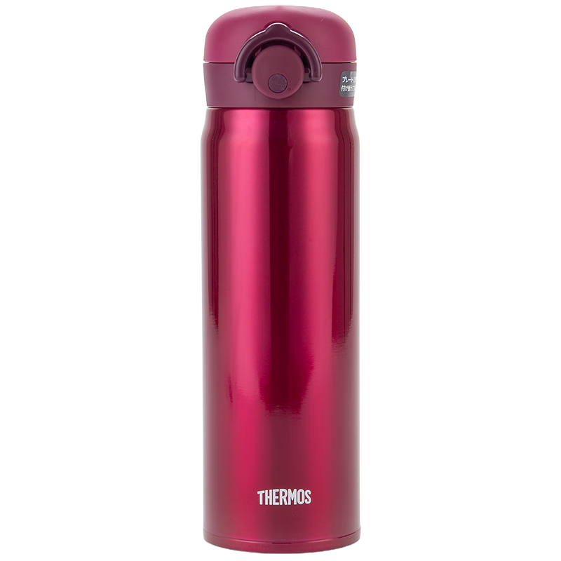 膳魔師（THERMOS）不銹鋼保溫杯男女學生水杯大容量杯子生日禮物可團購定制刻字JNR 紅色進口 500ml