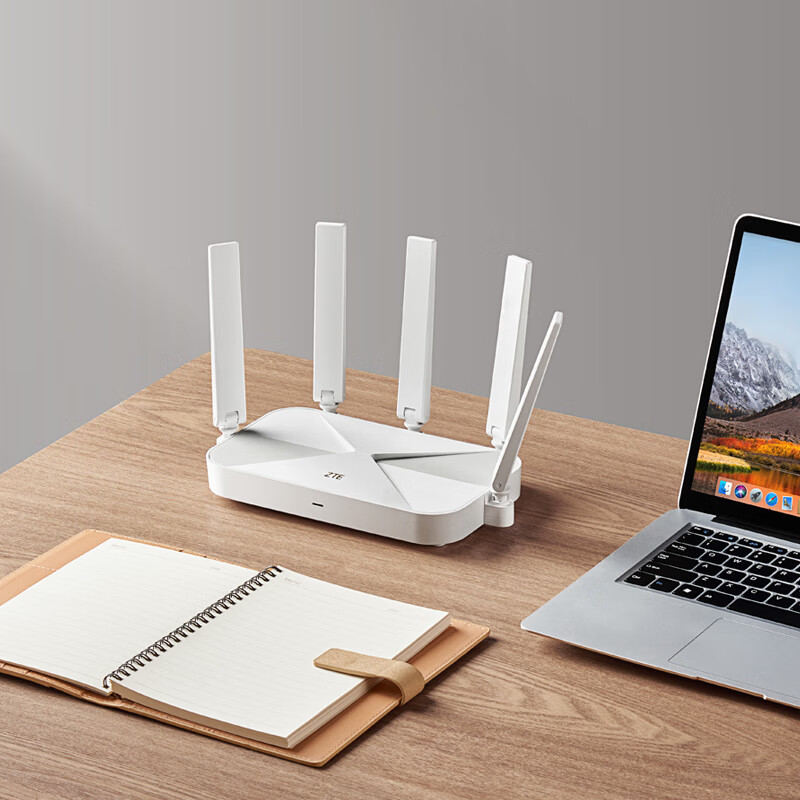 中興 AX3000 巡天版 雙頻3000M 家用千兆Mesh無線路由器 Wi-Fi 6 單個(gè)裝 白色