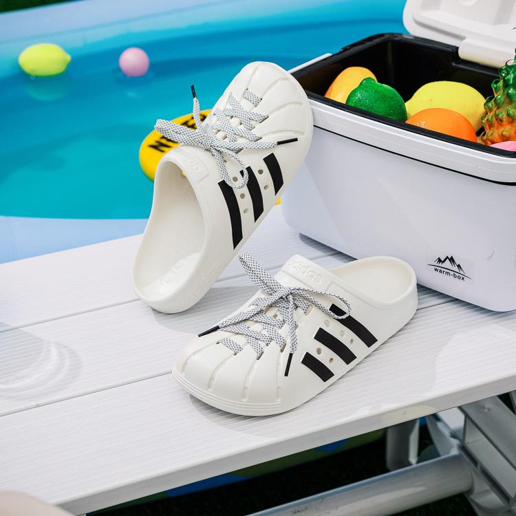 adidas 阿迪達斯 ADILETTE CLOG舒適休閑拖鞋
