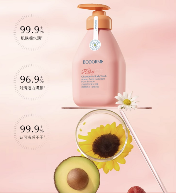 bodcrme 貝德美 兒童藍(lán)甘菊沐浴露 335ml