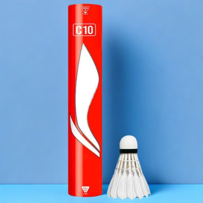 李寧 LI-NING C10 羽毛球 耐打王 12只裝
