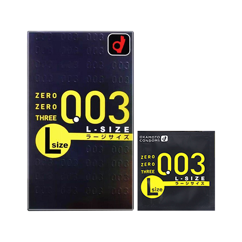 值選：OKAMOTO 岡本 003大號安全套 L碼 10只 闊度53±2mm