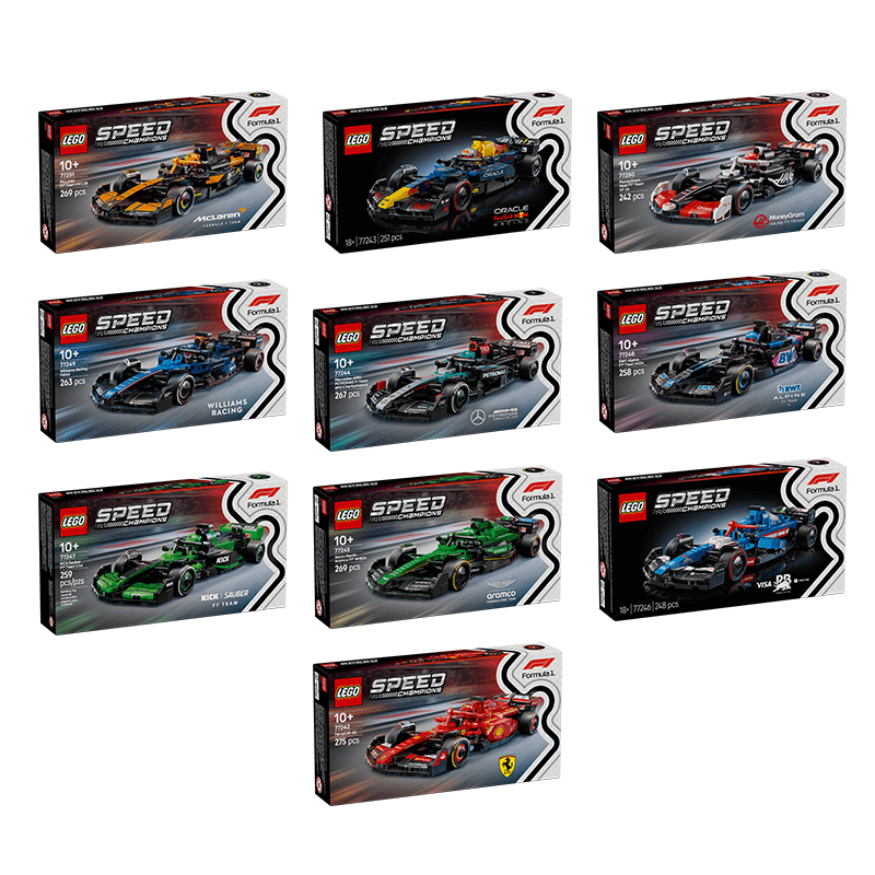 樂高 LEGO 積木 10個車隊F1賽車套組 拼裝玩具