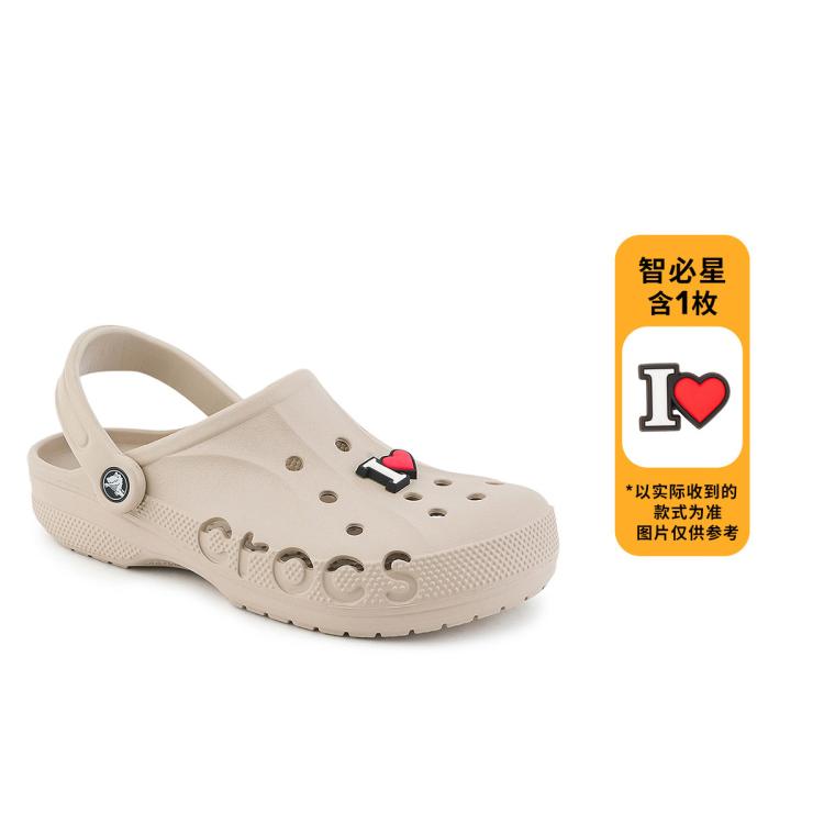 crocs 卡駱馳 女涼鞋 男女款戶外休閑沙灘輕便舒適洞洞鞋套裝 含鞋花