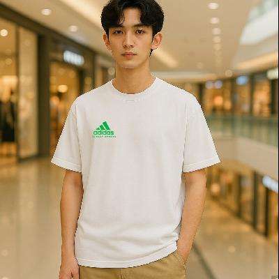 adidas阿迪達斯 男式夏季健身運動T恤
