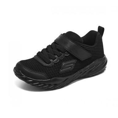 SKECHERS 斯凱奇 兒童魔術(shù)貼運動鞋 全黑色