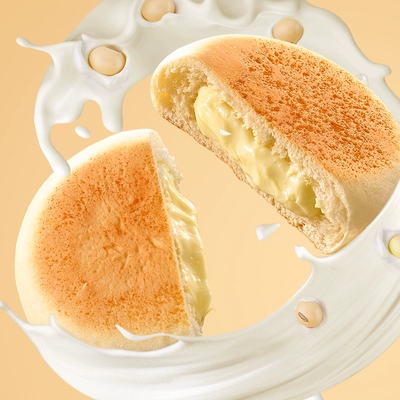 臨期、88VIP：薛記炒貨 豆乳軟餐包400g*2盒