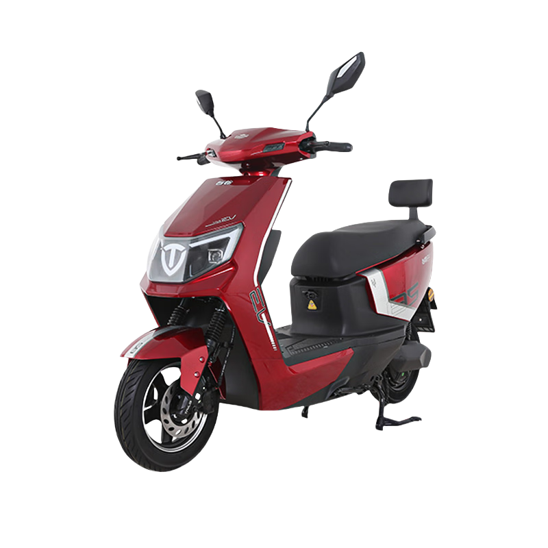 臺鈴電動摩托車130公里A1長續(xù)航電動車1200W高速電摩石墨烯電池72V35Ah外賣上班代步電瓶車卡曼紅