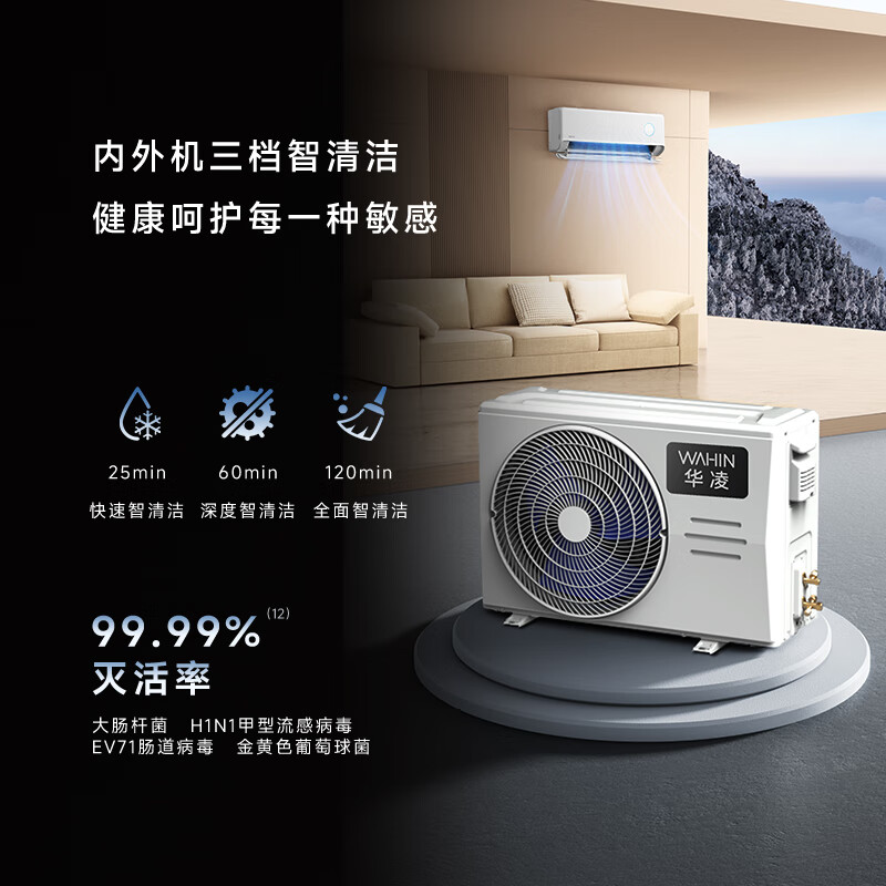 華凌 神機(jī)二代Pro系列 KFR-35GW/N8HE1ⅡPro 新一級(jí)能效 壁掛式空調(diào) 1.5匹