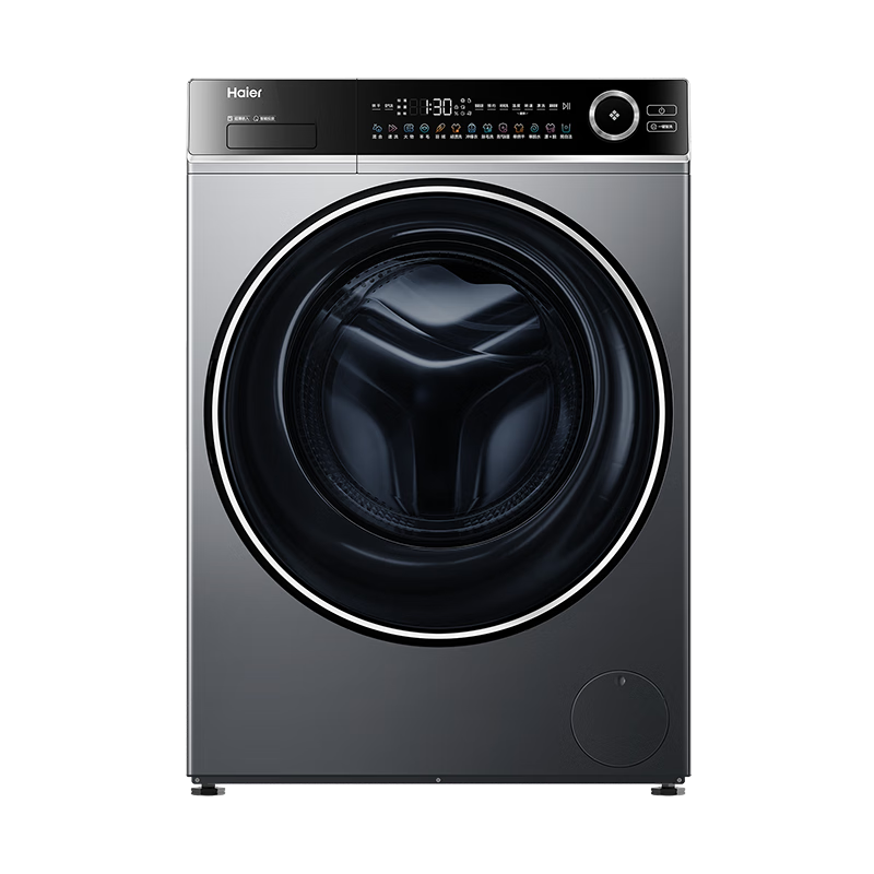 海爾（Haier）滾筒洗衣機全自動 洗烘一體帶烘干10公斤 XQG100-HLD639H 一級能效 家電家用超薄 以舊換新