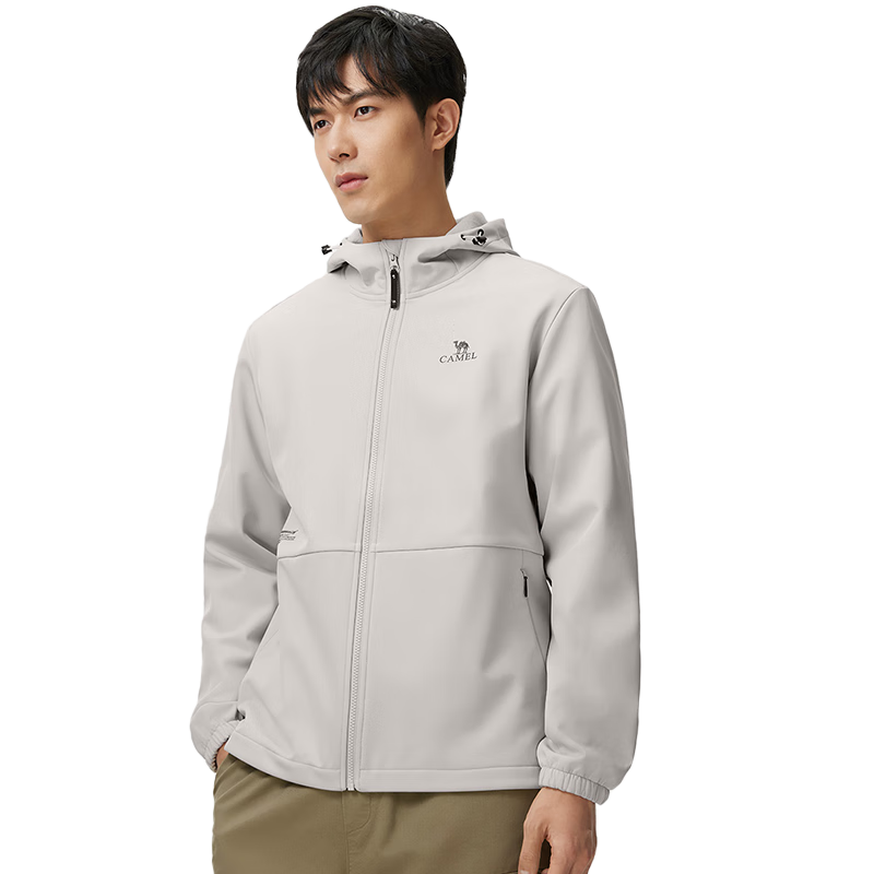 PLUS會(huì)員：CAMEL 駱駝 戶(hù)外軟殼夾克外套 A0W218143A