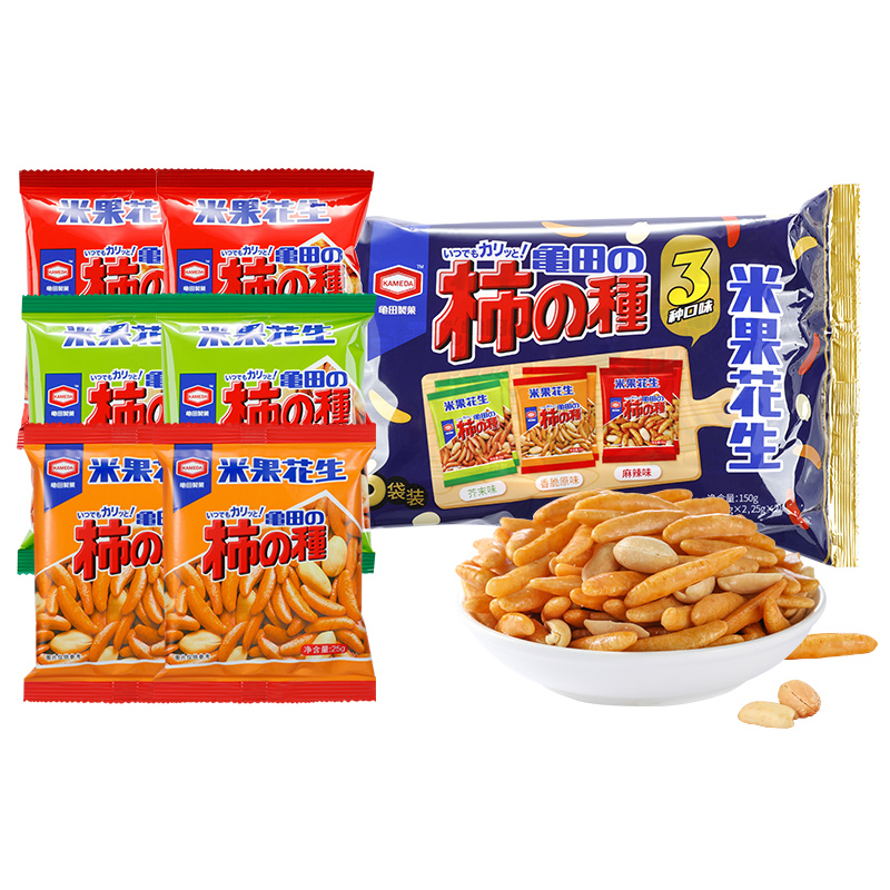 88VIP會員：龜田制果 卡米達日本混合柿子種米果花生150g*1袋