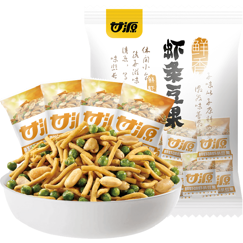 甘源 蝦條豆果 鮮蝦味 500g