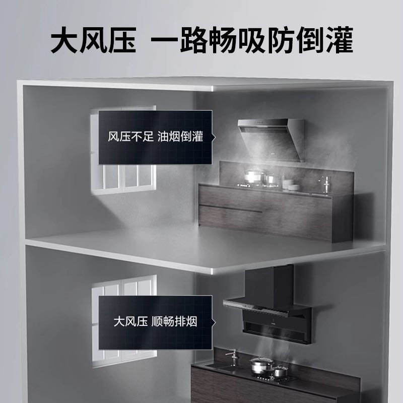 88VIP會員：SUPOR 蘇泊爾 ME17抽油煙機燃氣灶套裝家用廚房側吸小型脫排吸油機大吸力