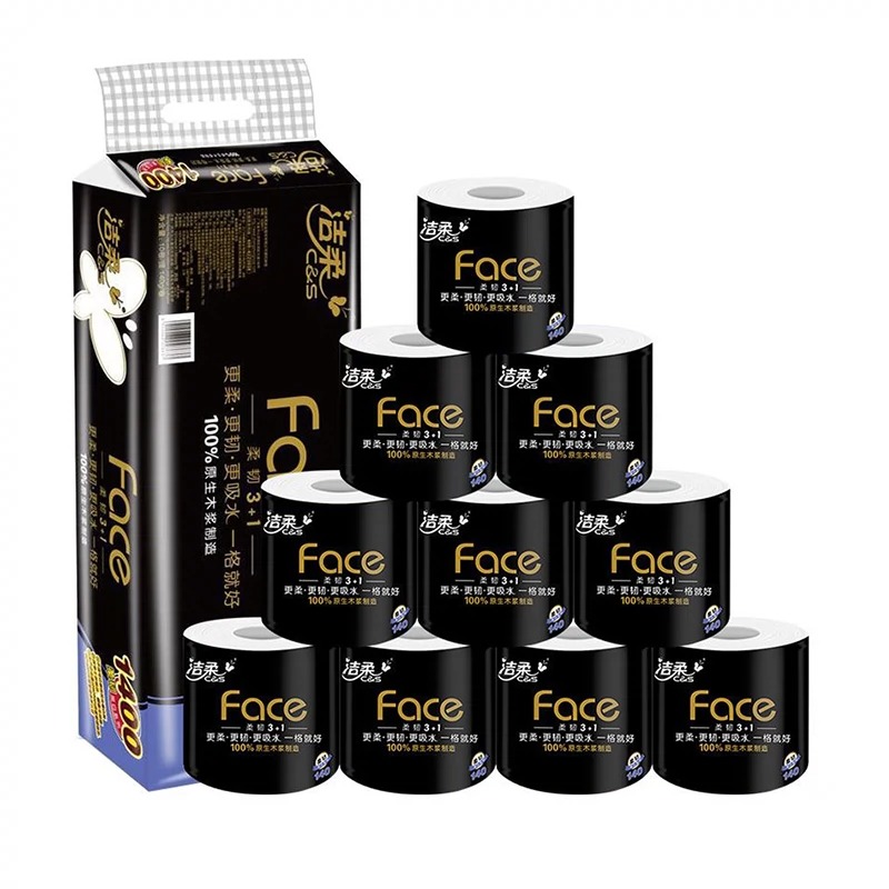 潔柔 黑Face系列 有芯卷紙140克*27卷