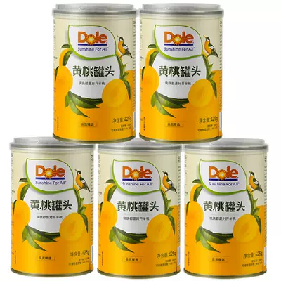88VIP：DOLE 都樂(lè) 黃桃/橘子水果罐頭 312g*6罐