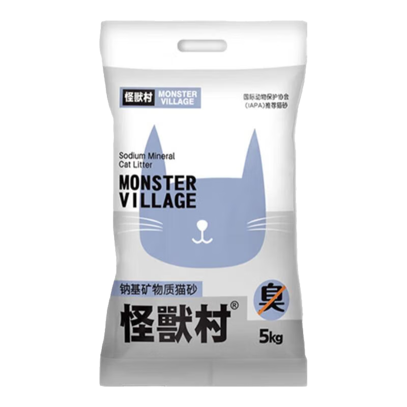 MonsterV 怪獸村 鈉基礦物質貓砂 10斤裝