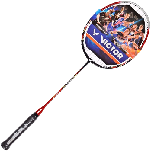 VICTOR 威克多 CHA-9500D 羽毛球拍 鮮紅色 單拍 已穿線