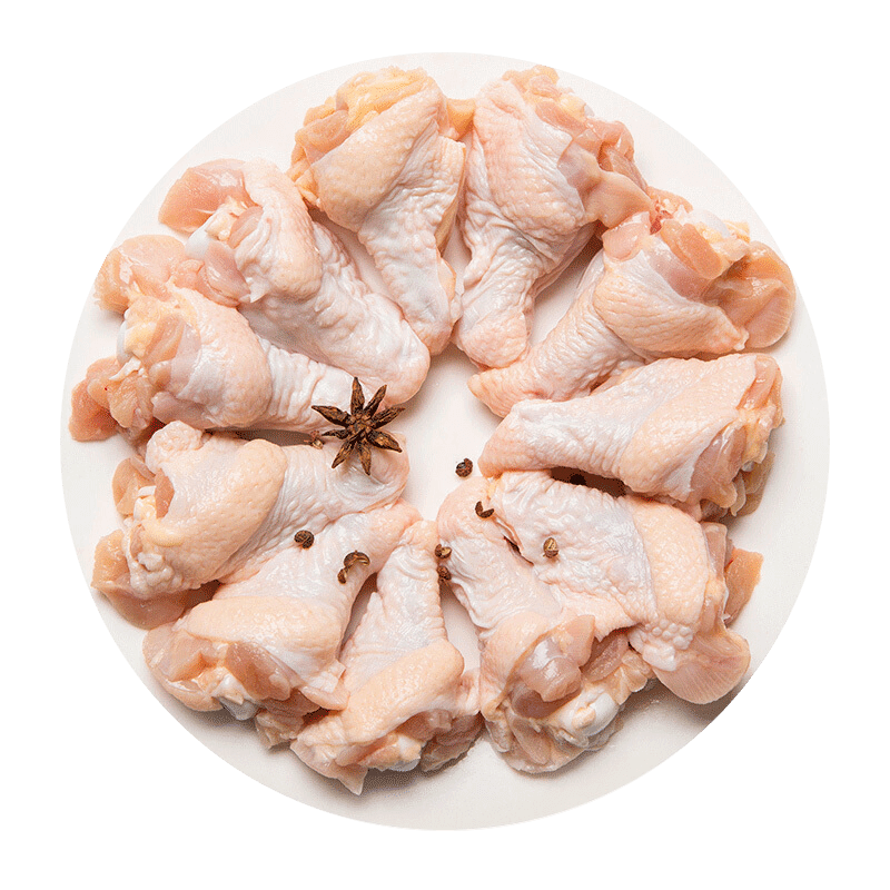 華都食品 出口級單凍雞翅根 凈重2斤/袋 × 7件