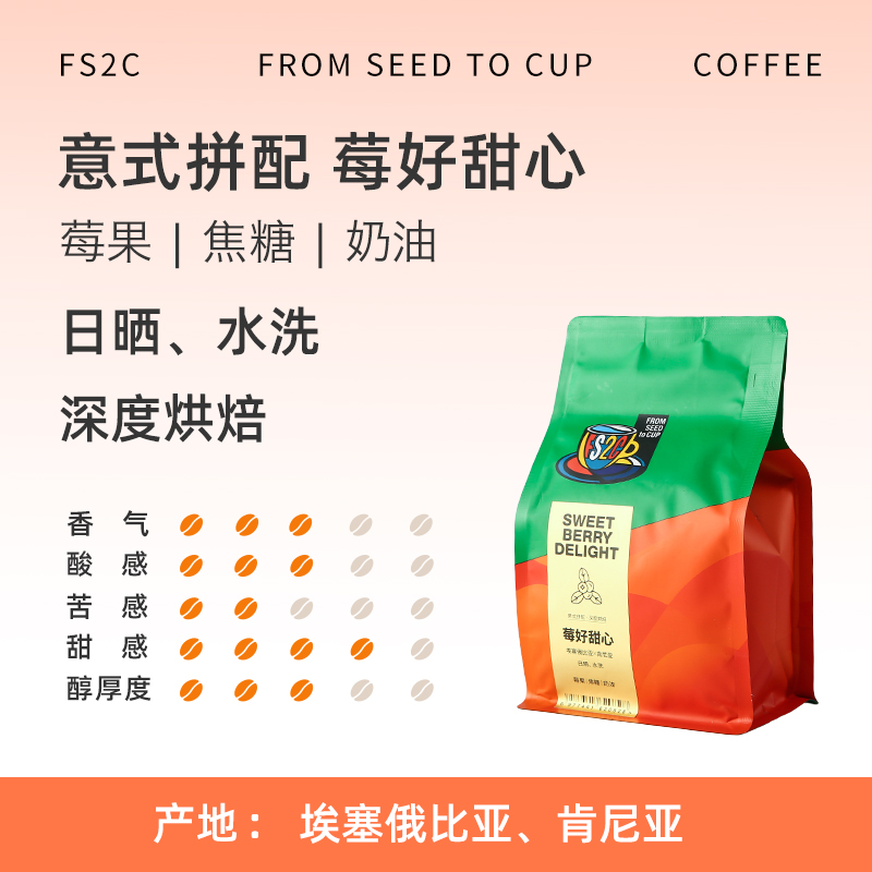 FS2C 莓好甜心 進口咖啡豆 金標 227g