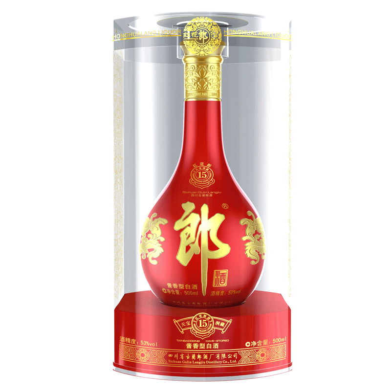 8日0點、PLUS會員：郎酒 紅花郎15 53﹪vol 醬香型白酒 500ml 單瓶裝