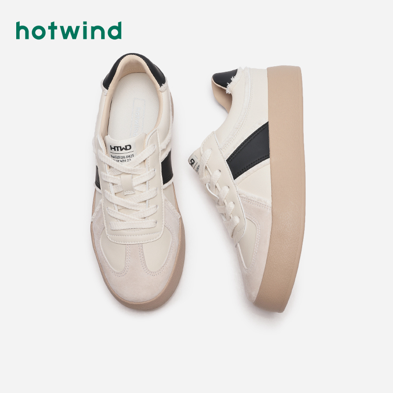 hotwind 熱風 男士厚底圓頭板鞋 H14M4507