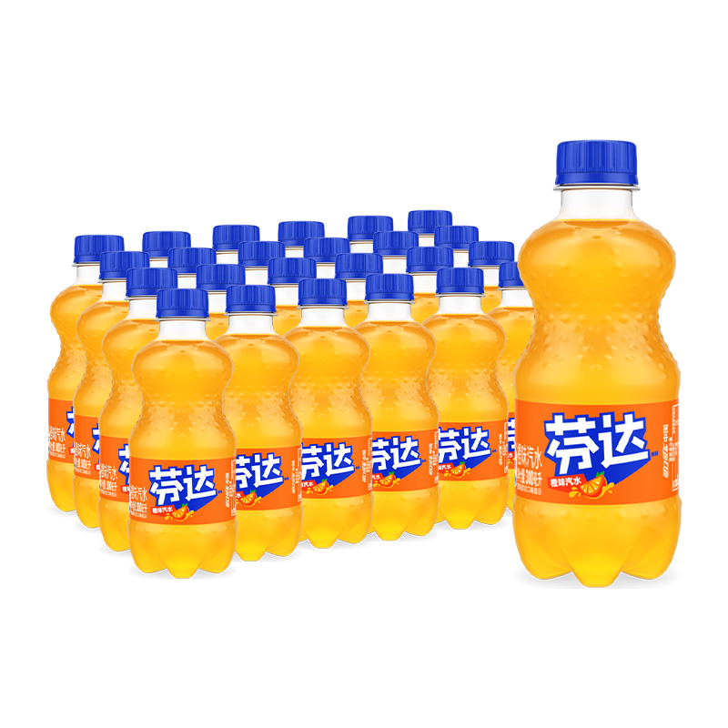 可口可樂 Coca-Cola 芬達含汽飲料 300mlx24瓶