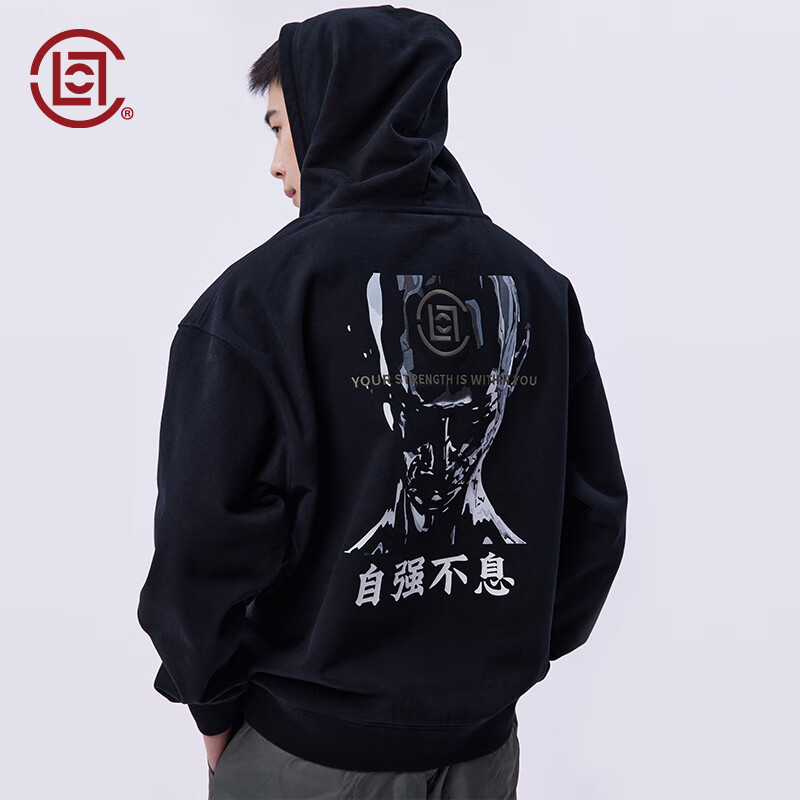 CLOT 凝結集團 TEE by CLOT印花連帽衛(wèi)衣 功夫系列 陳冠希主理 黑色 00S