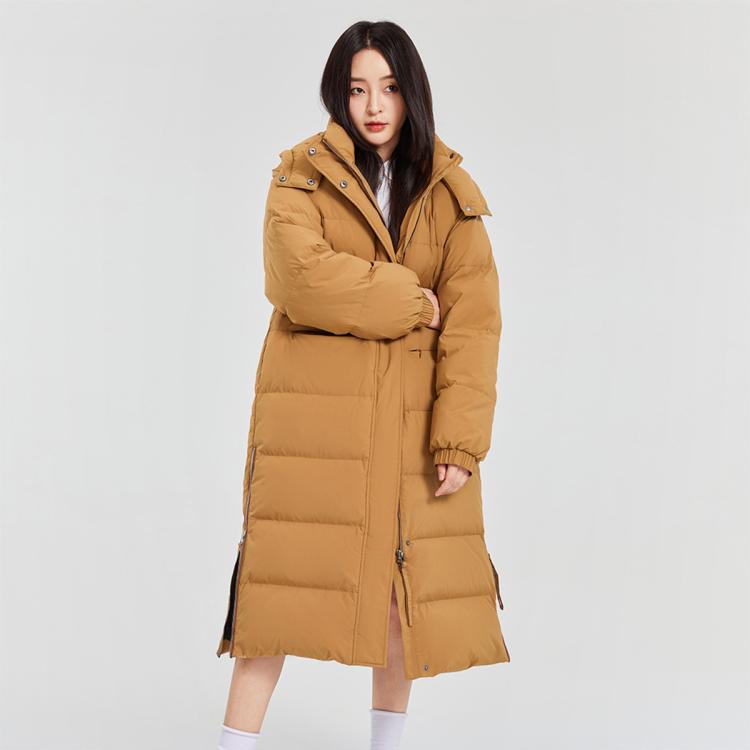 雪中飛 品質90絨】女式羽絨服都市風冬季經典脫卸帽設計保暖長款女