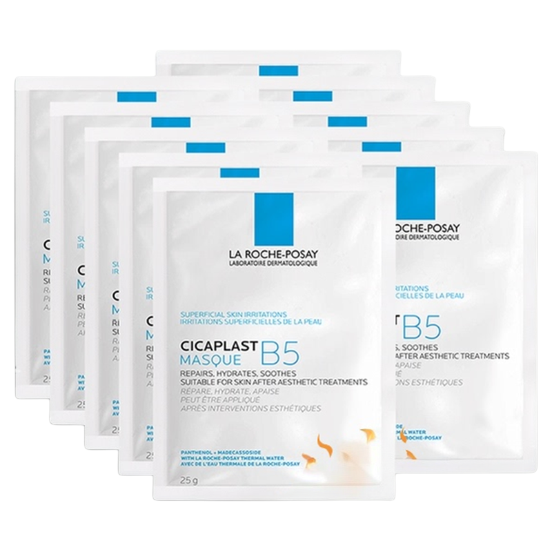 LA ROCHE-POSAY 理膚泉 新B5多效密集保濕修護面膜10片 長效保濕修復