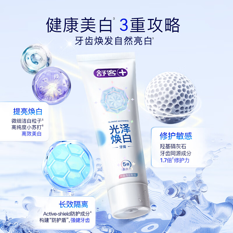 舒客 超值神車 含氟防蛀美白牙膏*120g