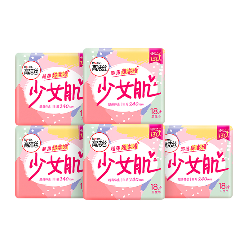 88VIP會員：高潔絲 日用少女肌衛生巾 24cm*90片