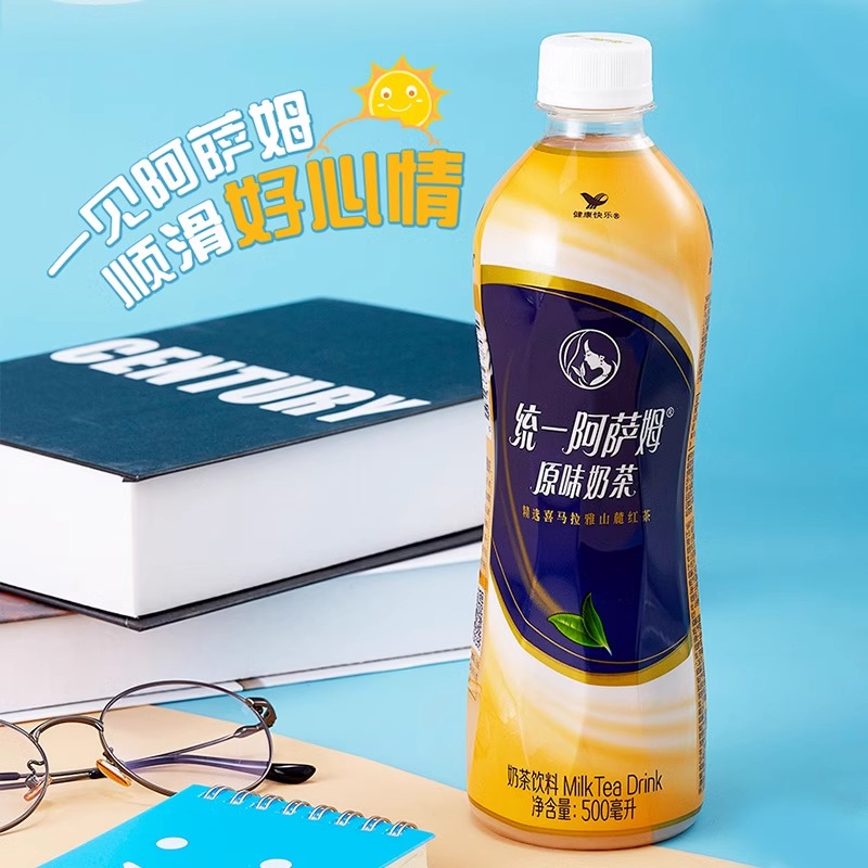 統(tǒng)一 阿薩姆原味奶茶雙萃檸檬茶鴨屎香風(fēng)味茶 雙萃500ml*5瓶+阿薩姆原味奶茶500ml*10瓶