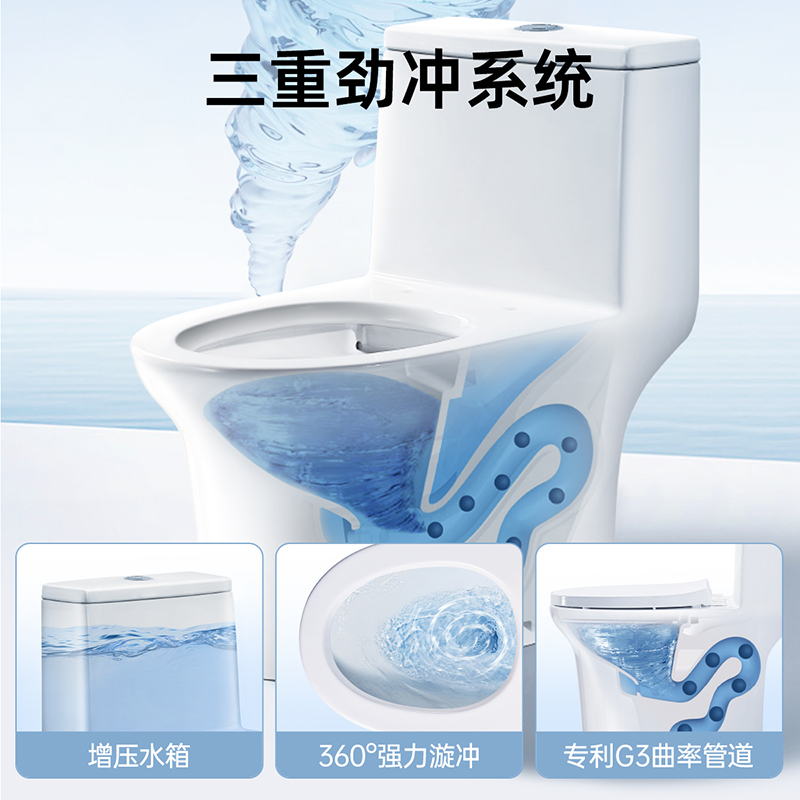 箭牌衛(wèi)浴 虹吸式馬桶大沖力家用防臭抽水坐便器0