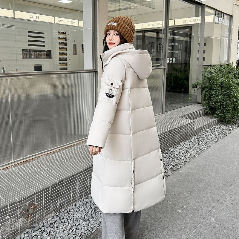 百億補貼：芯羊 冬季棉服女2024年冬季新款中長款寬松棉衣韓版過膝外套棉襖潮