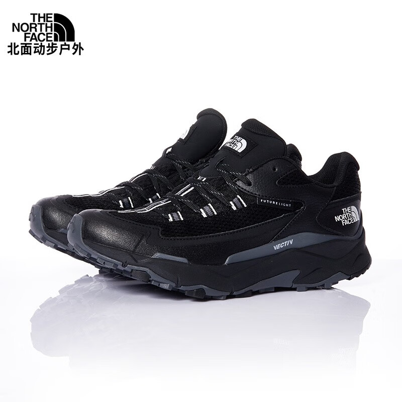 THE NORTH FACE 北面 VECTIV戶外休閑徒步鞋男防水抓地秋季上新5LWT KY4/黑色 9/42
