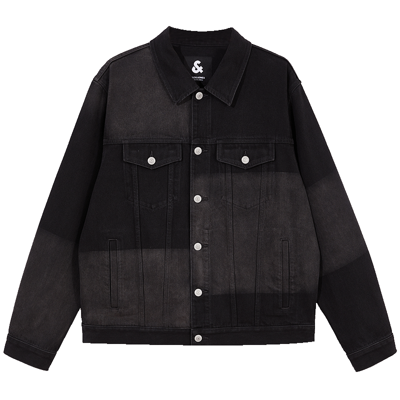 PLUS會員：JACK&JONES 杰克·瓊斯 撞色牛仔外套
